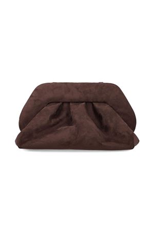Clutch Tia Vegan Suede Marrone THE MOIRE' | TMFW25TSUE109EBONY